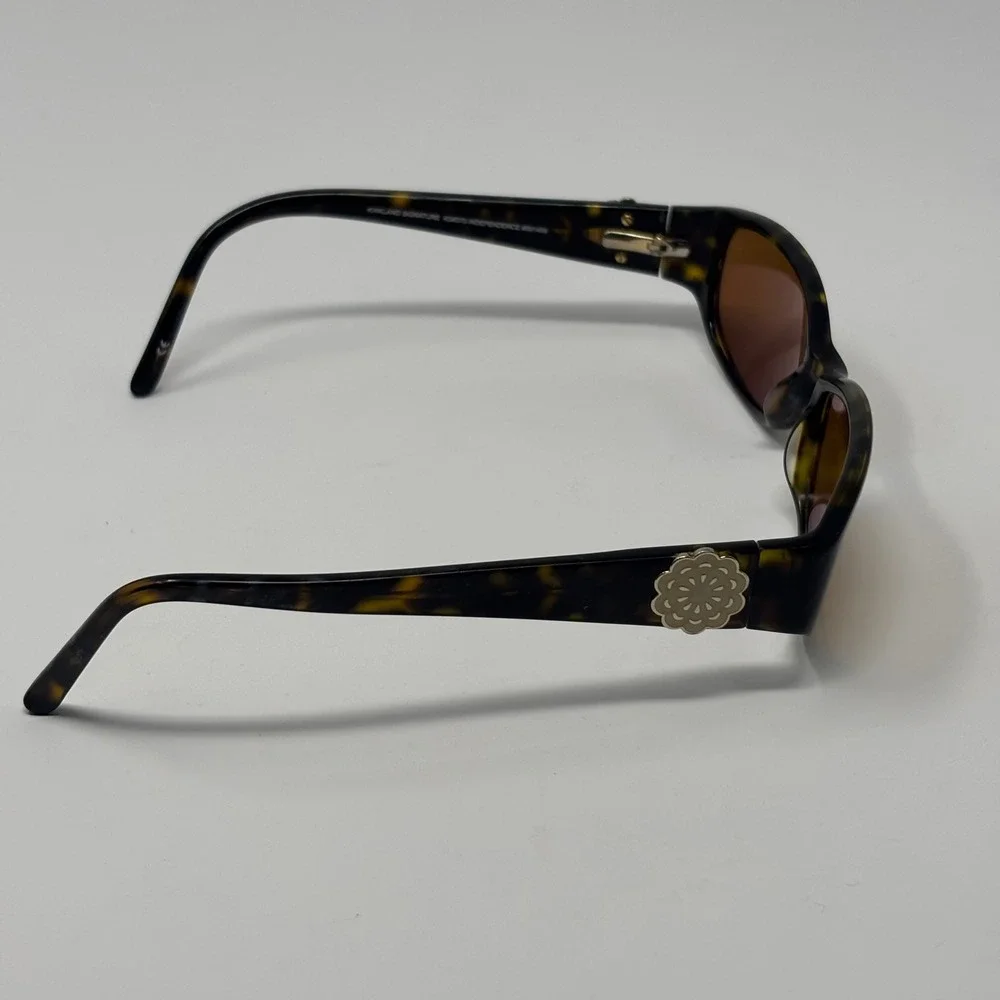Kirkland Signature Sunglasses Girls Brown Havana‎ Oval Floral Y2K Aesthetic